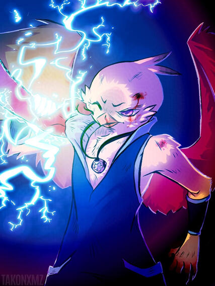 Lumaya casts "Shocking Grasp"